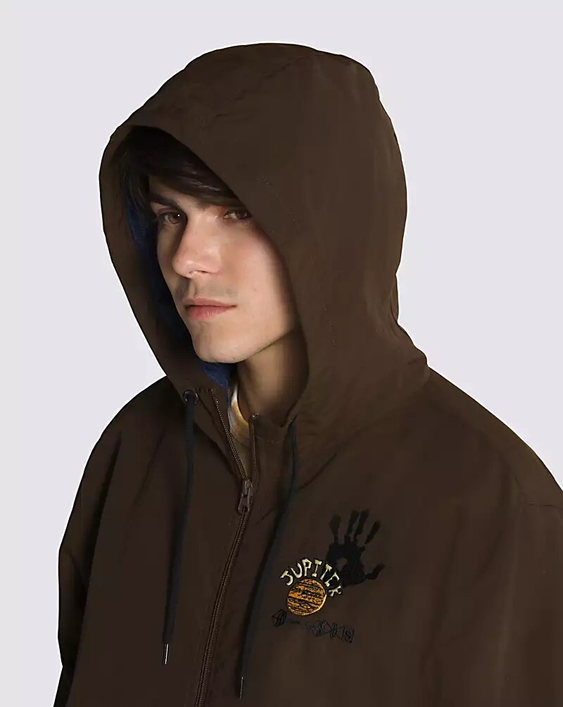 Vans Zion Wright Anorak Hooded Half Zip Jacket Size 2XL