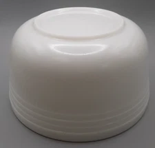 Vintage Pyrex Hamilton Beach Mixing Bowl Milk Glass Ribbed #15 USA Racine WI