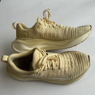Nike React-X Infinity Run 4 Mens 11.5 Pale Vanilla/Gold Shoes Sneaker DR2665-201