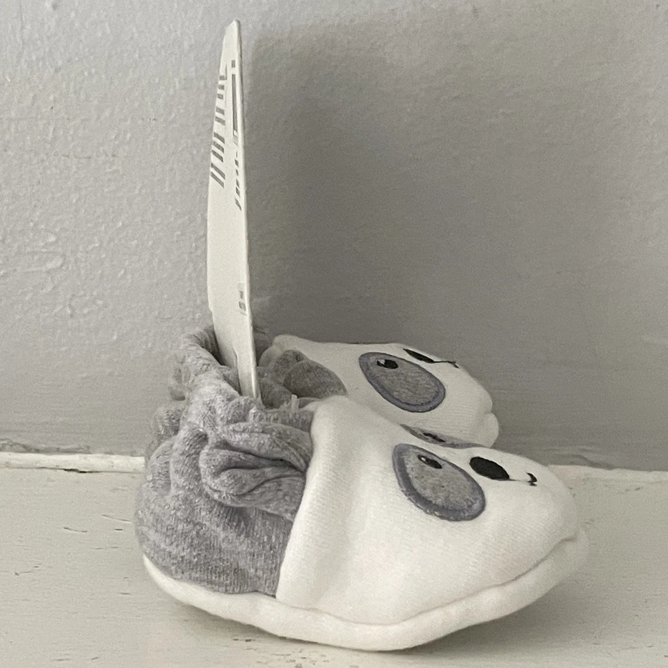 NWT Baby Ganz Collection PANDA Slippers 0-12 Months Plush Shoes RARE SAMPLE - Image 3 of 4