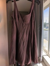 Narciso Rodriguez Brown Silk Dress With Cutouts