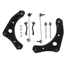 8pcs Front Lower Control Arm Tie Rod Ends Kit Fit 2012-2019 Nissan Versa 1.6L