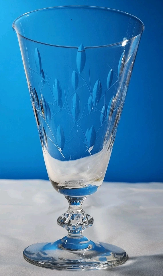 Duncan & Miller Willow Pattern Set Of 6 Iced Tea Goblets 6.5" - Image 3 of 4