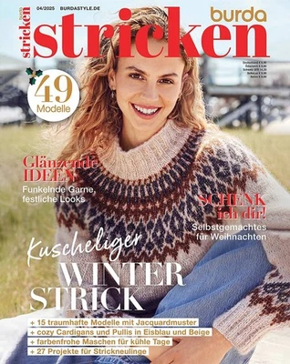 burda STRICKEN Ausgabe 04/2025 - 49 neue Modelle
