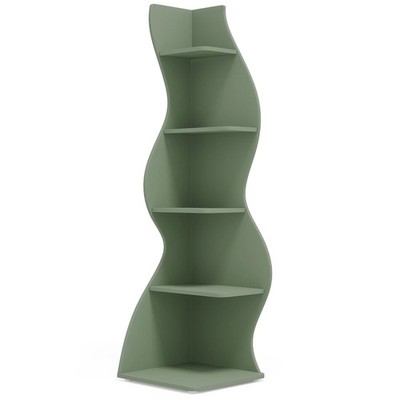Tribesigns 5-Tier Corner Shelf Modern Wall Bookshelf Storage Rack Plant Stand