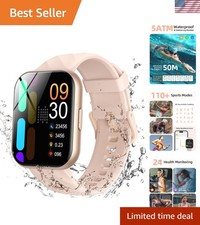Stylish Rose Gold Smart Watch - Fitness Tracker with Heart Rate  SpO2 Monitor