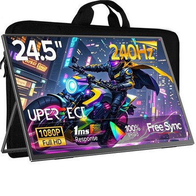 24,5 Zoll 240Hz Portable Monitor 1080P Gaming Monitore Zweitbildschirm mit VESA