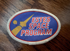 Vintage ESTES SPACE PROGRAM Patch Model Rocketry Cosmic Club STEM Education NASA