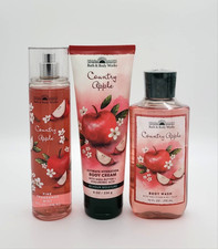 Bath  Body Works Country Apple Body Mist Body Wash  Body Cream Set of 3 New