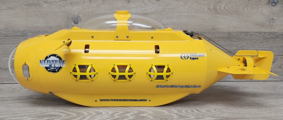 Thunder Tiger Neptune SB-1 RC Remote Control Submarine AS IS UNTESTED READ! - Image 2 of 4