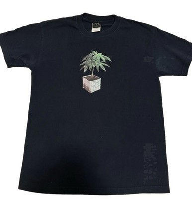 Rare VTG CONART t-shirt Navy large Weed plant Grodan Hip Hop Rap 