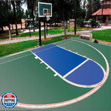 Ronan Sports Complete Easy Premium Basketball Court Stencil The Original Kit