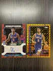 Quentin Grimes Prizm Rookie Auto & 2025 Topps Chrome GOLD Refractor/50 NY Knicks