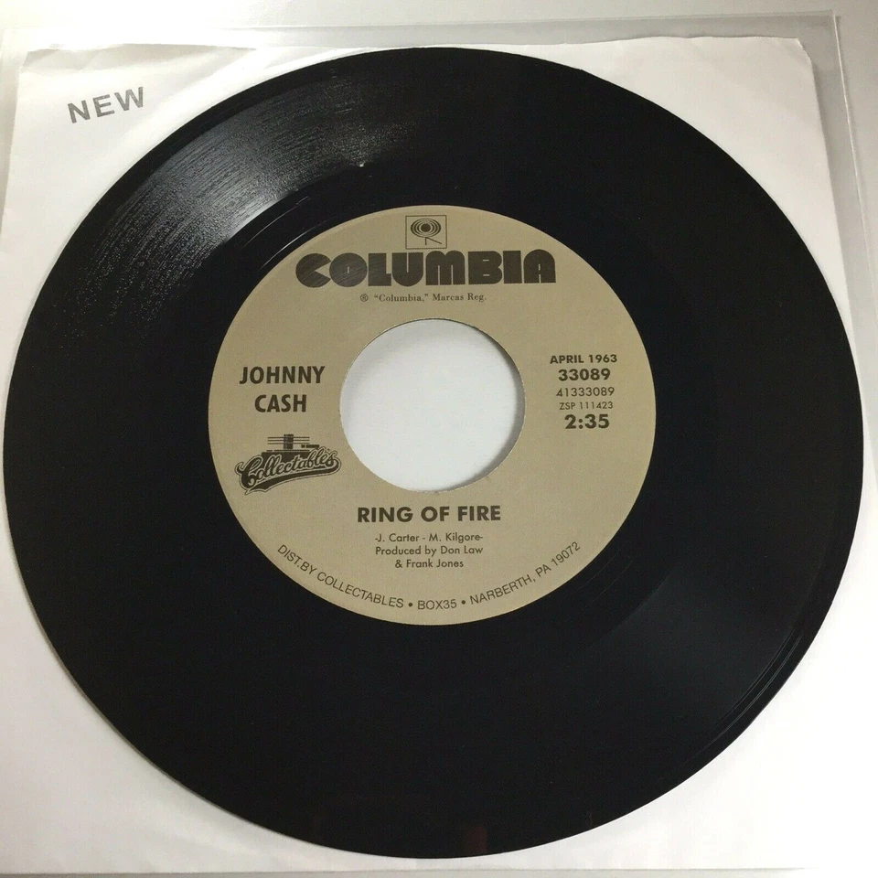 Johnny Cash - Ring Of Fire / It Ain't Me, Babe 45 MINT UNPLAYED - Image 3 of 4