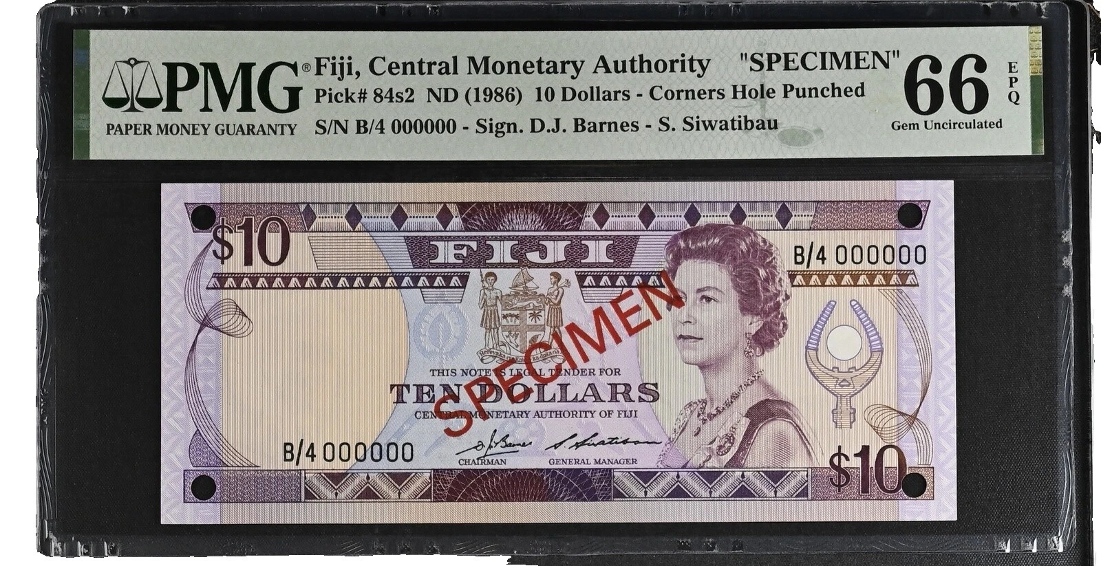 1986 billetes de Australia y Oceanía