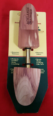 Rochester Shoekeeper Cedar Shoe Trees. Smaller Size. New on Card. 10'' Overall 