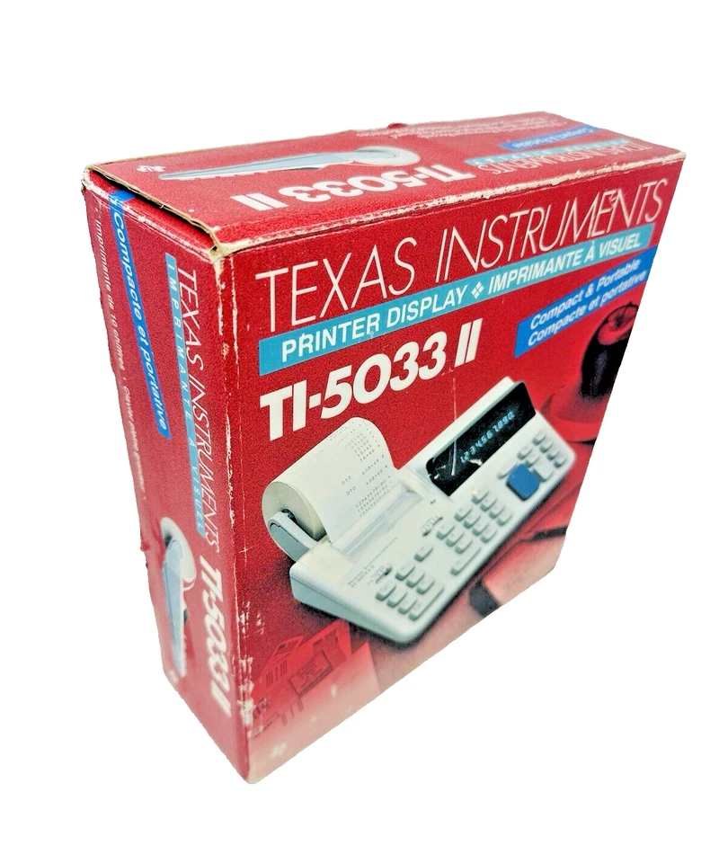 Calculadora contable de impresión de 10 teclas Texas Instruments TI-5033 II PROBADA de colección Foto 2 de 4