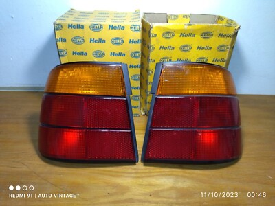 ＢＭＷ　Ｅ３４　テールランプ BMW E34 Series 5 Taillights R&L Hella OEM Genuine Parts Made In