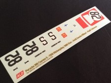 1968 NÜRBURGRING #82 PORSCHE 906 ANTTI AARNIO-WIHURI/PAULI TOIVONEN 1:43 DECALS