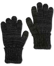 Style  Co. Women's Shine Gloves, Black, One Size