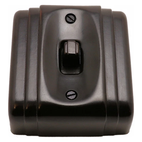 Renovated Vintage Bakelite  S&B HiCraft Deco Light Switch, 1Way, 5Amp 230VAC