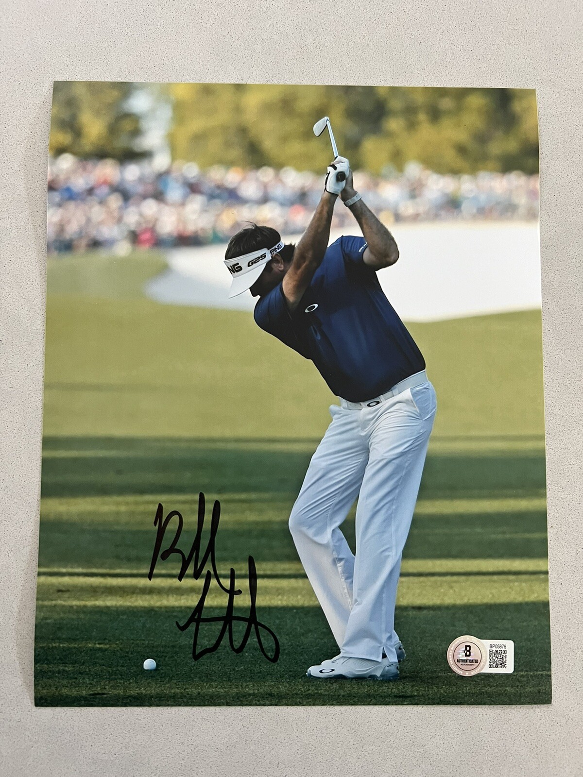 Bubba Watson Autographed Signed 8x10 photo Beckett BAS COA LIV Masters Augusta 