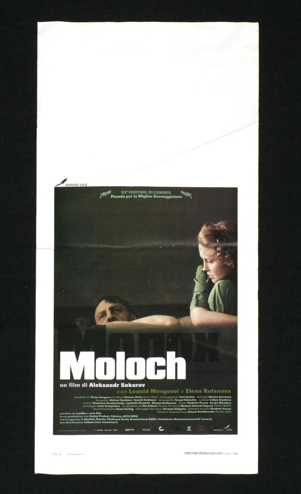 Locandina originale film Moloch (1999) - Regia di Aleksandr Sokurov