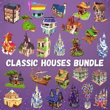 Disney Dreamlight Valley ALL Classic Houses bundle