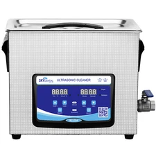 Ultrasonic Cleaner w DEGAS Functions sweep+ Tech Digital Timer Heater Drain Hose