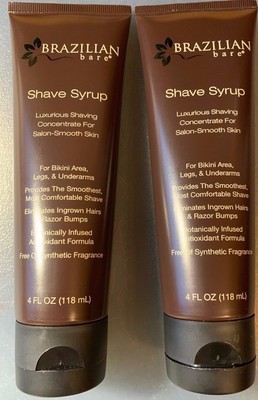 Brazilian Bare Shave Syrup For Bikini Area Legs Underarms 4oz