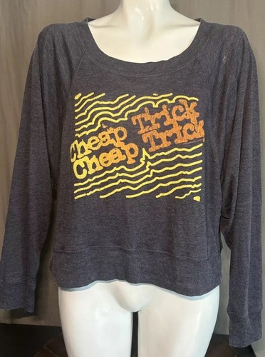 Chaser NWT Anthropologie Cheap Trick Blue Long Sleeve Women’s Size Small - Picture 9 of 11