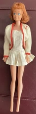 Vintage Early Midge Doll 932? In tennis outfit Red Hair Straight Leg Very Good