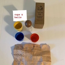 Vintage Adams Cups and Balls Magic Trick Set 1940s / 1950s