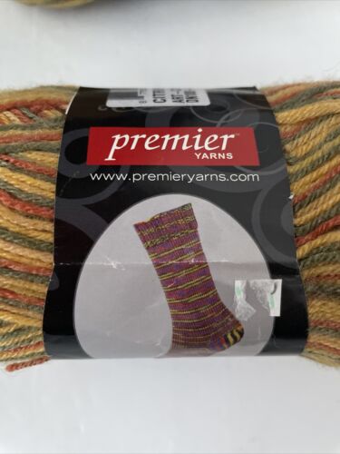 Premier Yarns Serenity Sock-50% Wool 1-Super Fine 1.76oz/230yds-2 skeins Citrine - Picture 2 of 7