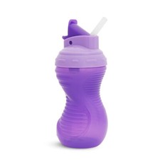 Munchkin Purple Mighty Grip Flip Straw Cup 10 oz