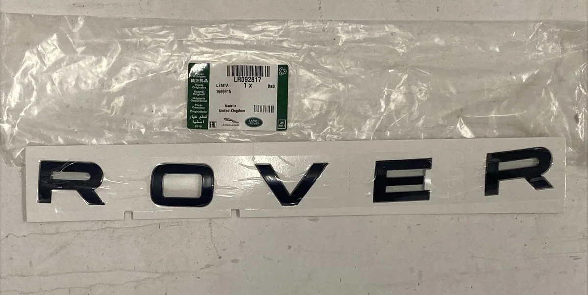 Genuine range 2024 rover lettering