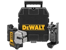 DeWalt DW089K 3 Way Self Levelling Cross Multi Line Red Laser Level,Clamp & Case