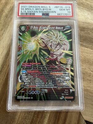 SS Broly Brutality Beyond Measure Dragonball Super Saiyan BT15-019