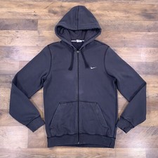 Nike Hoodie Womens Small Black Sportswear Club Fleece Hooded Full Zip Sweatshirt