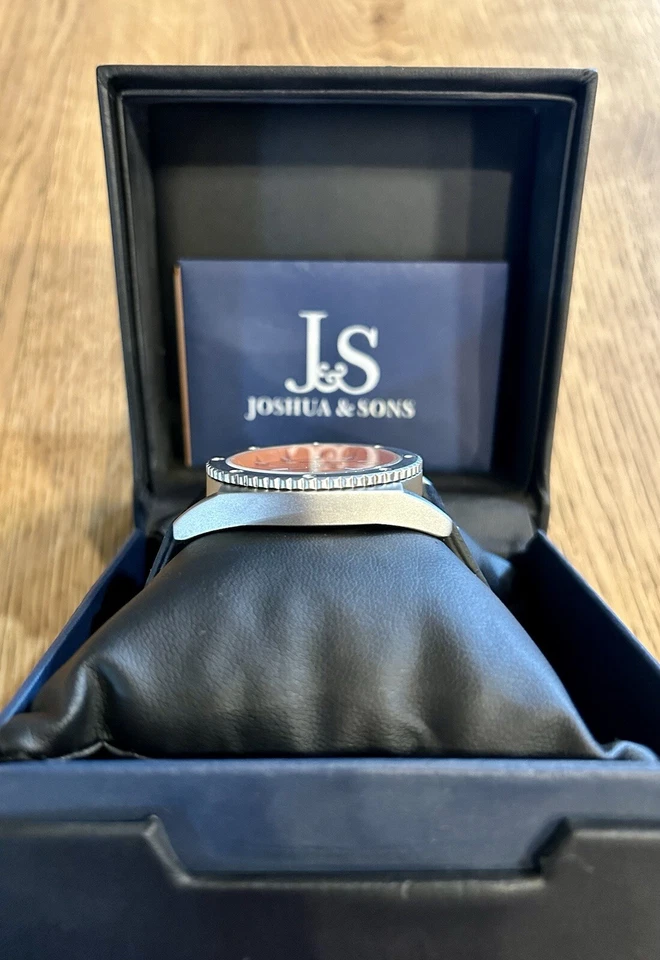 Joshua & Sons Imperial Tonneau Estuche Engranaje Bisel 44mm Foto 4 de 4