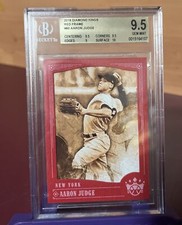 2018 Panini Diamond Kings Sepia Red Border #80 Aaron Judge BGS 9.5 GEM MINT