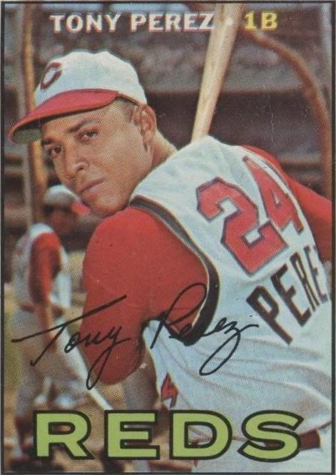 Topps Tony Perez Baseball 1967 Season Sports Trading Cards