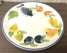 Vitantonio 14-1/2" Round Serving Platter Fruit, Made in Italy
