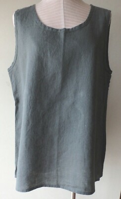 FLAX  Designs   Linen  Blossom  Tank   L    NWT  THYME
