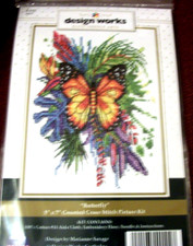 Design Works "BUTTERFLY" Counted Cross Stitch Kit 5"x7"