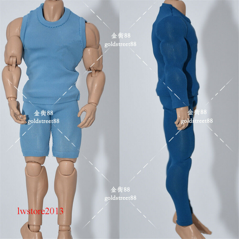Gilet T-shirt 1/12 Pantaloni Coscia Vestiti Per Action Figure - Foto 8