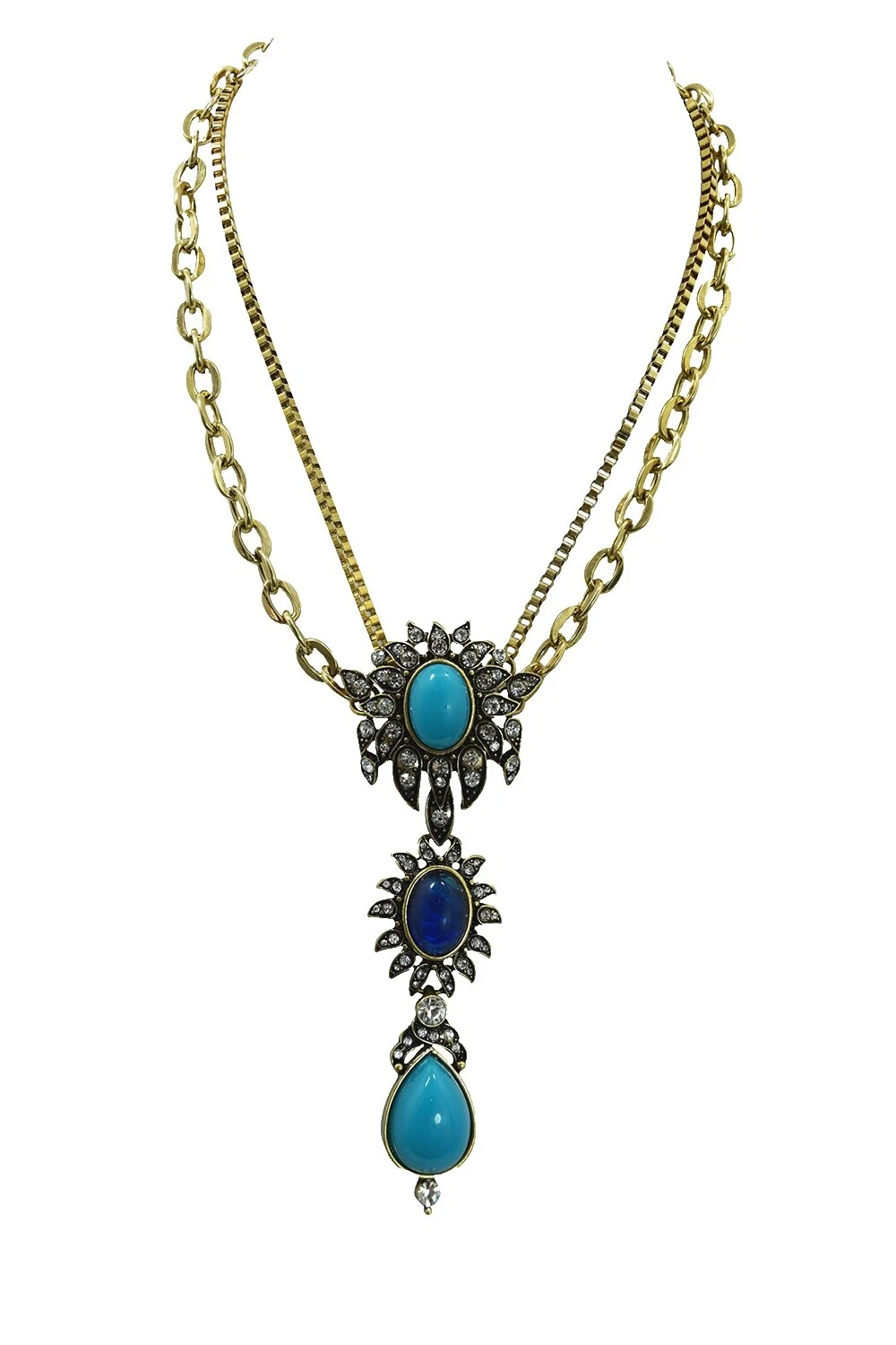 Howlite Chain Fashion Necklaces & Pendants