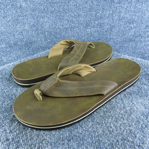 George Men's Flip Flop Brown Synthetic Size 12M Gently Used 2025