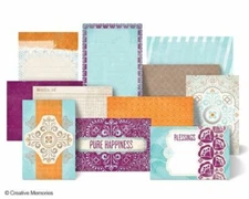 NEW Creative Memories VINTAGE CHIC 4x6" Paper Photo Mat Journal Cards Scrapbook