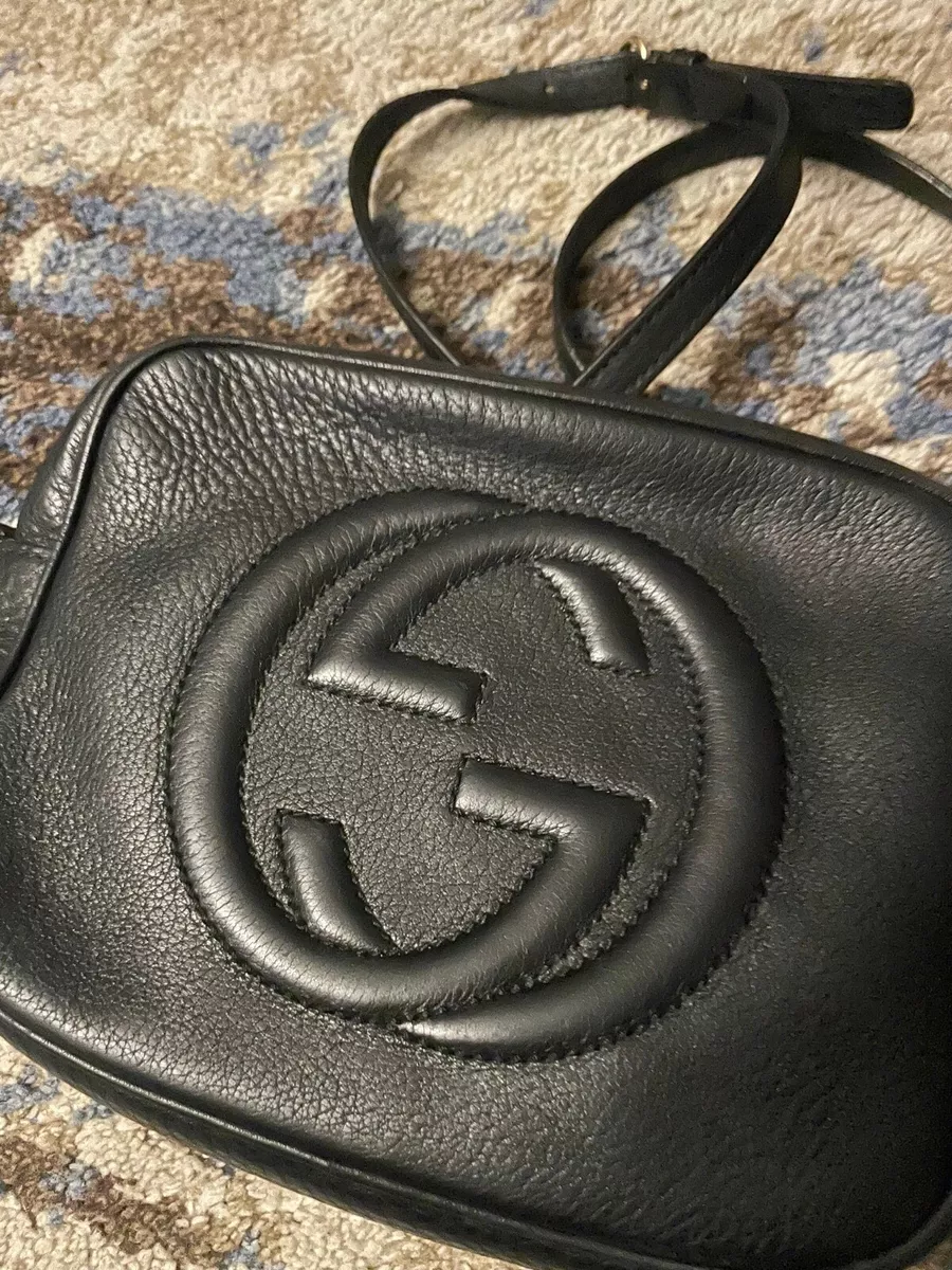 ❤️Authentic Gucci Soho Small Leather Disco Bag Black Crossbody